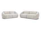 Ensemble canapé droit fixe 3 + 2 places TINA velours côtelé